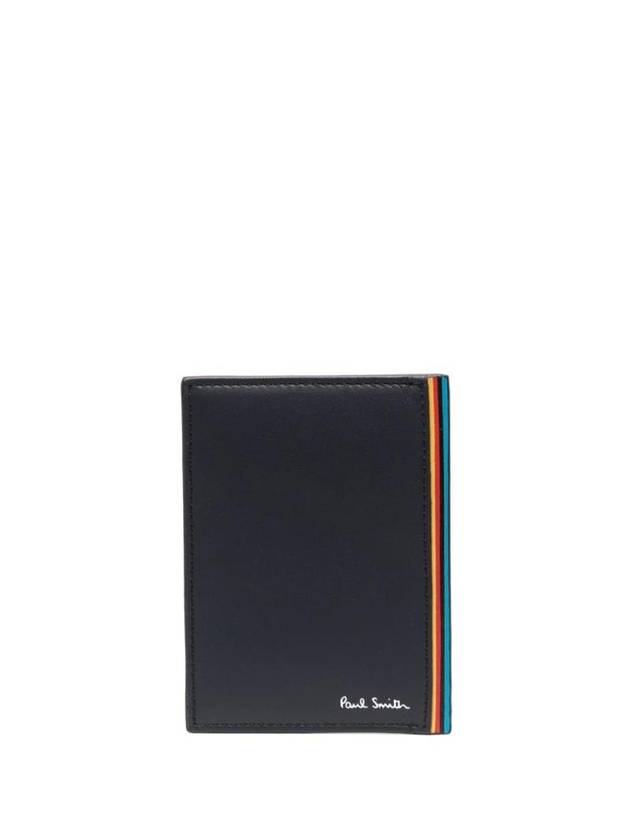 Striped leather card holder M1A7628LSTRED - PAUL SMITH - BALAAN 1