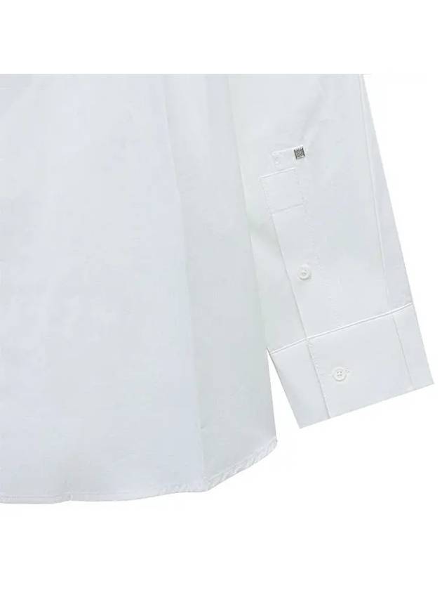 Cotton Back Logo Long Sleeve Shirt White - WOOYOUNGMI - BALAAN 5