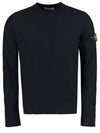 Wappen Patch Crew Neck Knit Top Black - STONE ISLAND - BALAAN 2