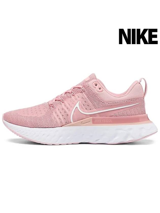 React Infinity Run Flyknit 2 Low Top Sneakers Pink Glaze - NIKE - BALAAN 2