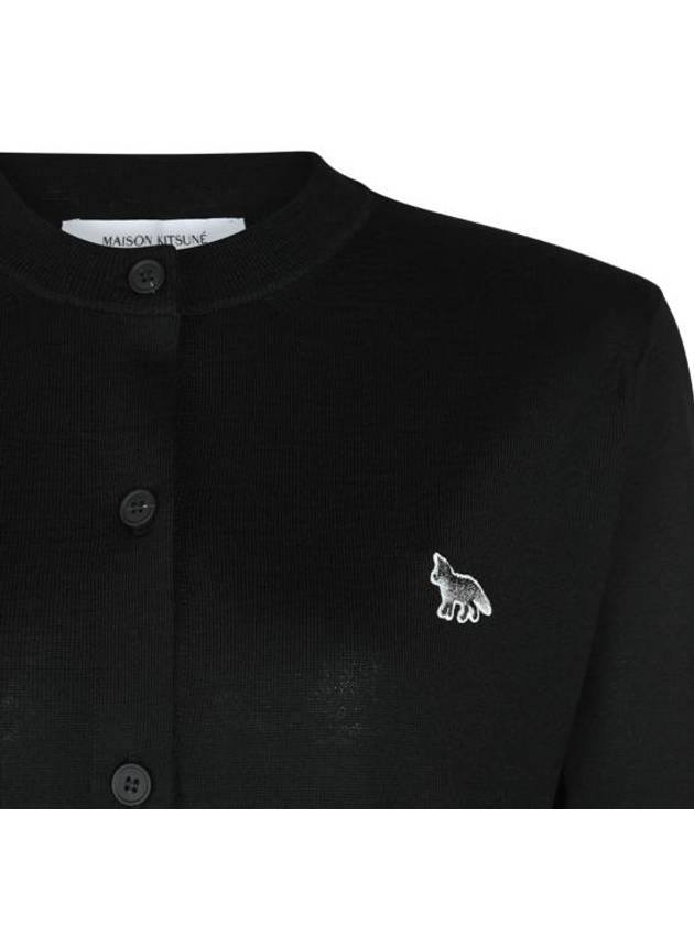 Baby Fox Patch Regular Cardigan Black - MAISON KITSUNE - BALAAN 6