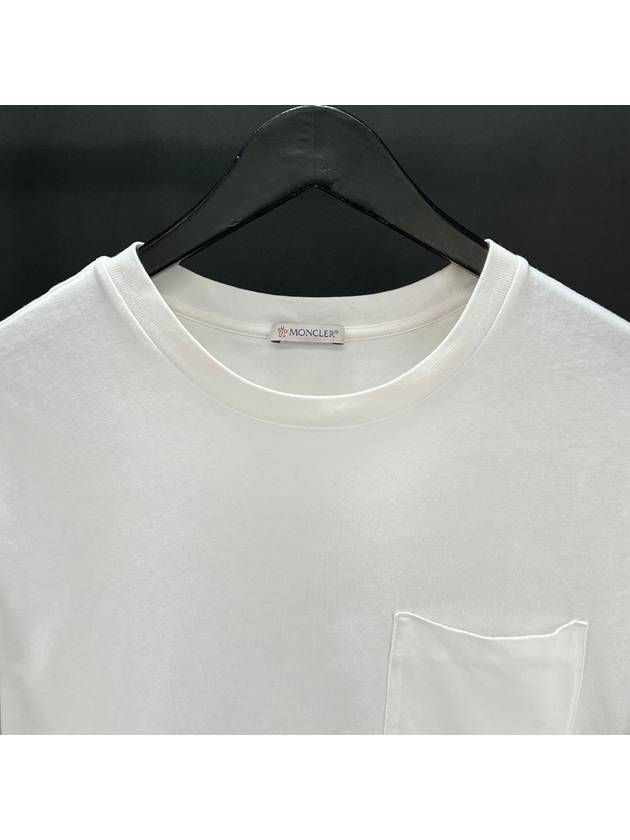 Pocket short sleeve t shirt white XL size - MONCLER - BALAAN 4