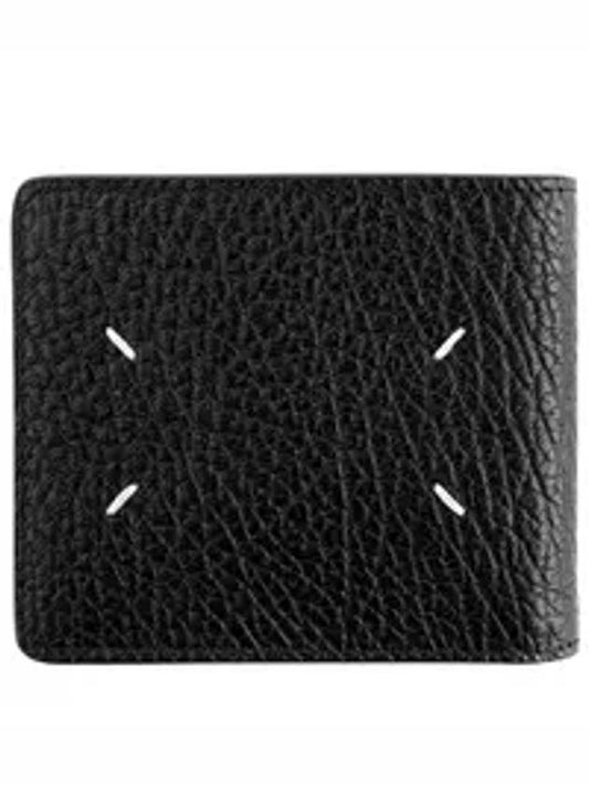 Signature Stitch Zipper Pocket Half Wallet Black - MAISON MARGIELA - BALAAN 1