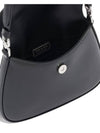 Cleo Brushed Leather Mini Shoulder Bag Black - PRADA - BALAAN 5