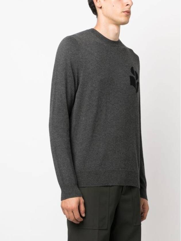 Men's Evans Logo Sweatshirt Grey - ISABEL MARANT - BALAAN 7