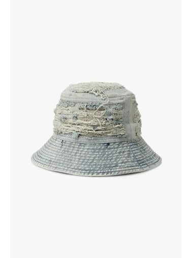 WOMEN GILLIGAN Denim Bucket Hat Sky Blue - RICK OWENS - BALAAN 1