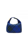 Peg Medium Check Pattern Duffel Bag Blue - BURBERRY - BALAAN 2