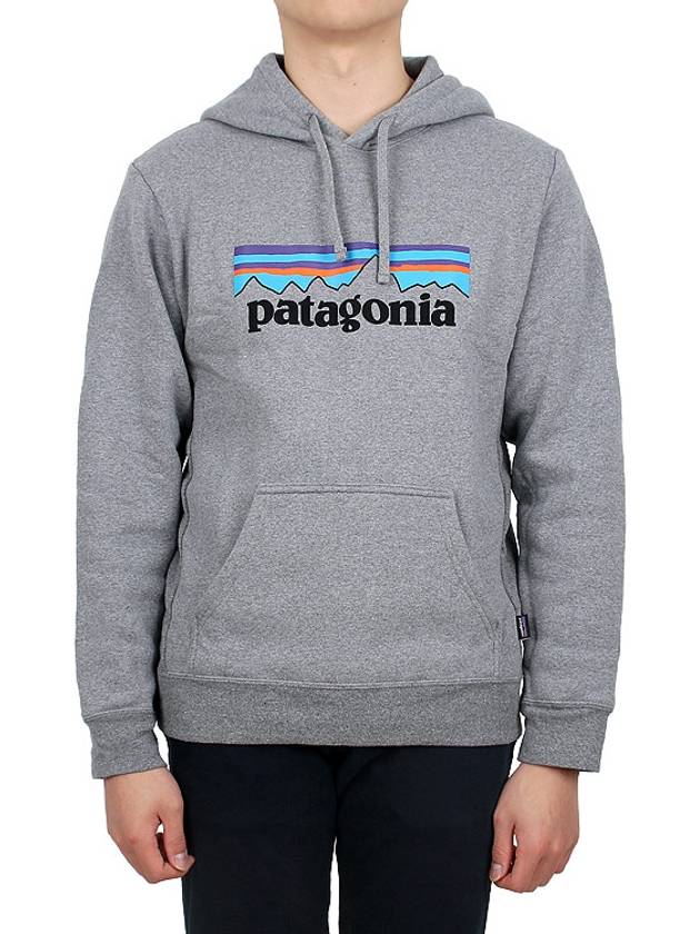 P 6 Logo Uprisal Hoodie Grey - PATAGONIA - BALAAN 3