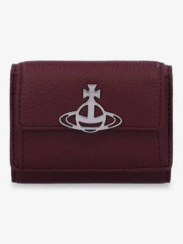 Small Flab Wrap Wallet Burgundy 5115002UWS000DI401 - VIVIENNE WESTWOOD - BALAAN 1