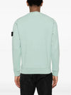 Wappen Patch Garment Dyed Sweatshirt Green - STONE ISLAND - BALAAN 3