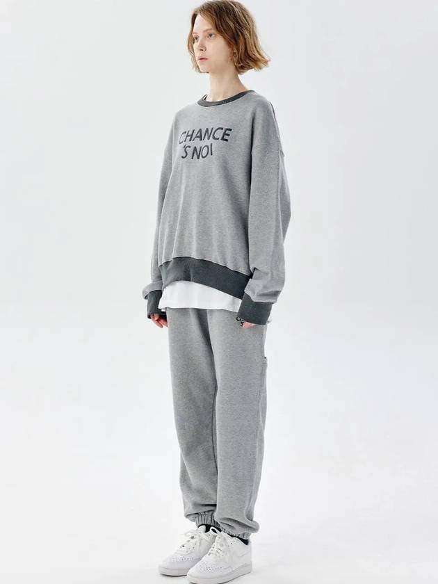 Unisex CHJGPT Snowy Sweat Jogger Pants Gray - CHANCE'S NOI - BALAAN 6