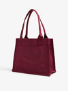 Logo Tote Bag Shoulder Burgundy Women s - GANNI - BALAAN 8