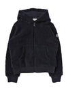 Kids Teddy Hooded Zip Up Navy 8G000 08 89A3X 778 - MONCLER - BALAAN 1