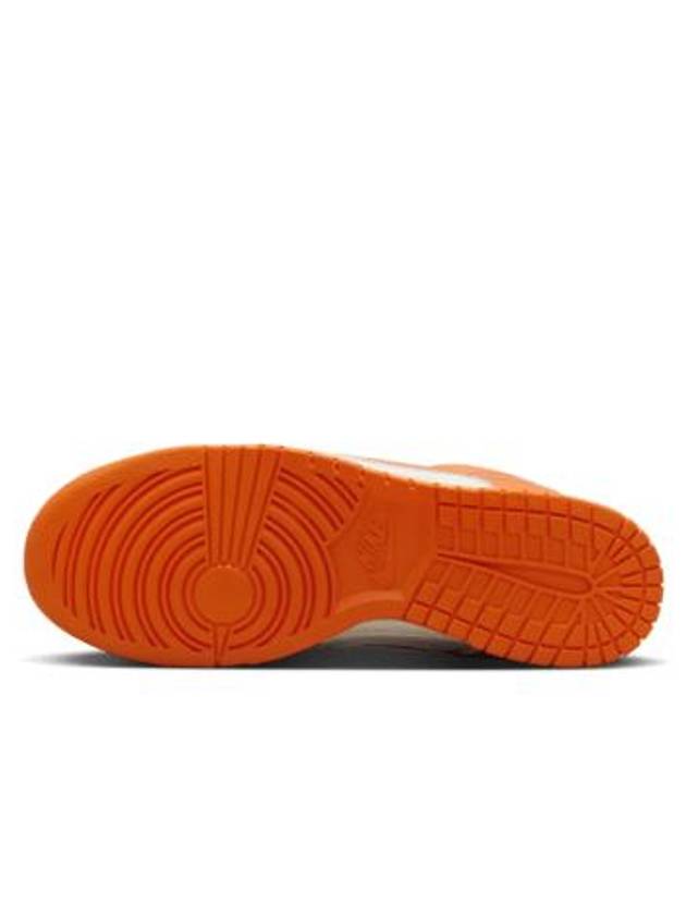 Dunk Retro Low Top Sneakers Pale Ivory Safety Orange - NIKE - BALAAN 4