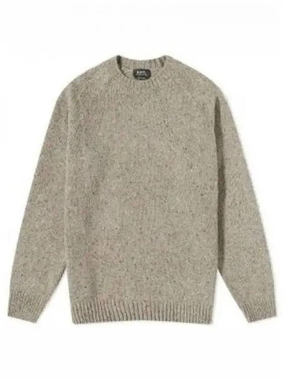 Harris Donegal Crewneck Knit Top Taupe - A.P.C. - BALAAN 2