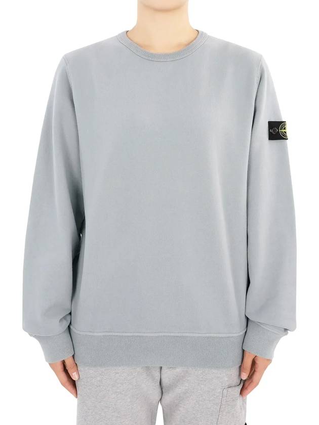 Kids Wappen Patch Organic Cotton Fleece Sweatshirt Grey - STONE ISLAND - BALAAN 4