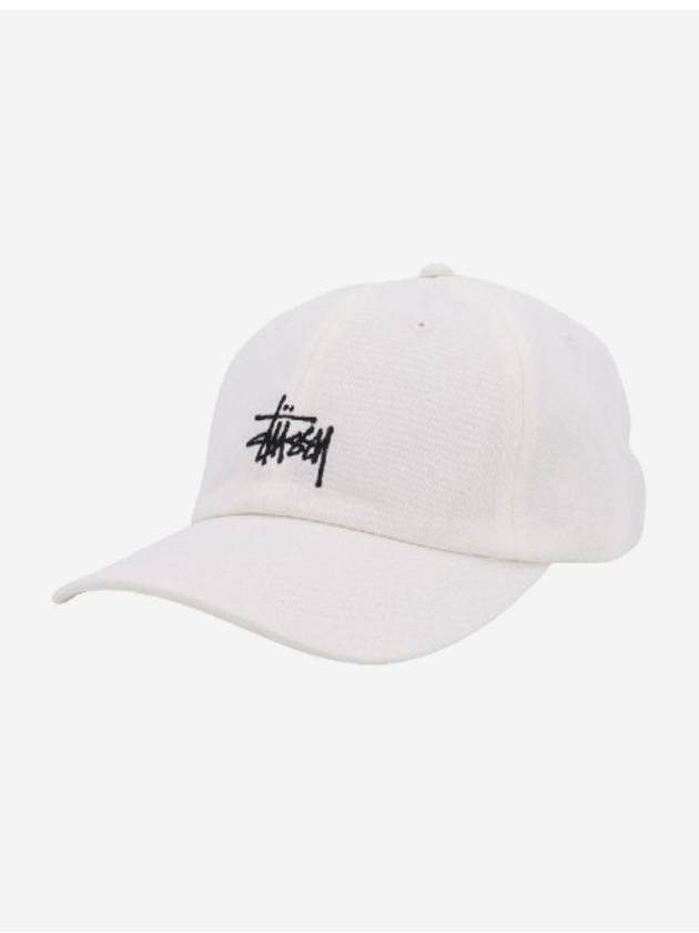 Basic Stock Low Pro Ball Cap Natural - STUSSY - BALAAN 3