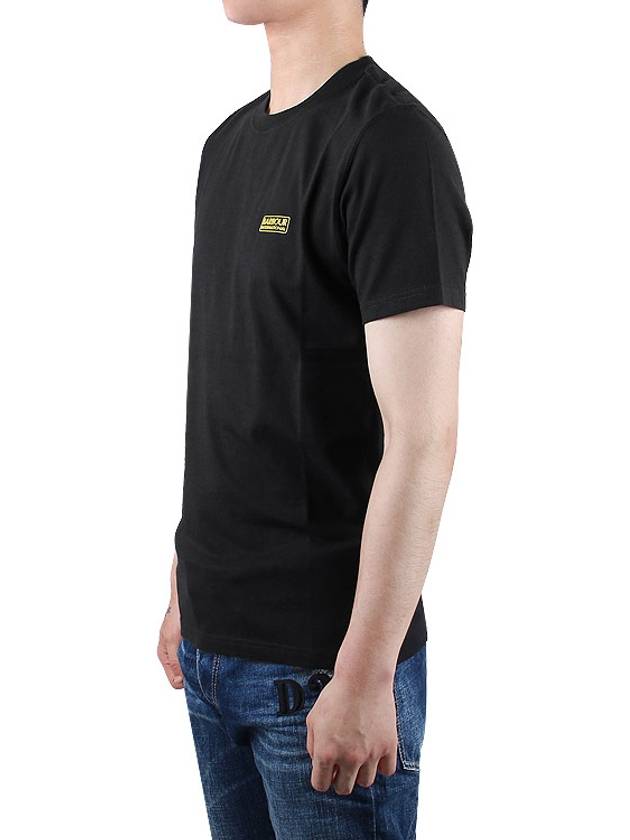 Men's International Small Logo Short Sleeve T-Shirt Black - BARBOUR - BALAAN 4