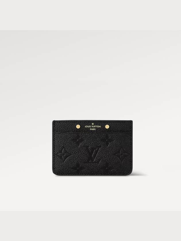 Monogram Empreinte Card Wallet Black - LOUIS VUITTON - BALAAN 3