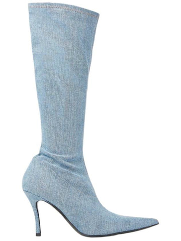 D Venus Stiletto Long Boots Light Blue - DIESEL - BALAAN 1