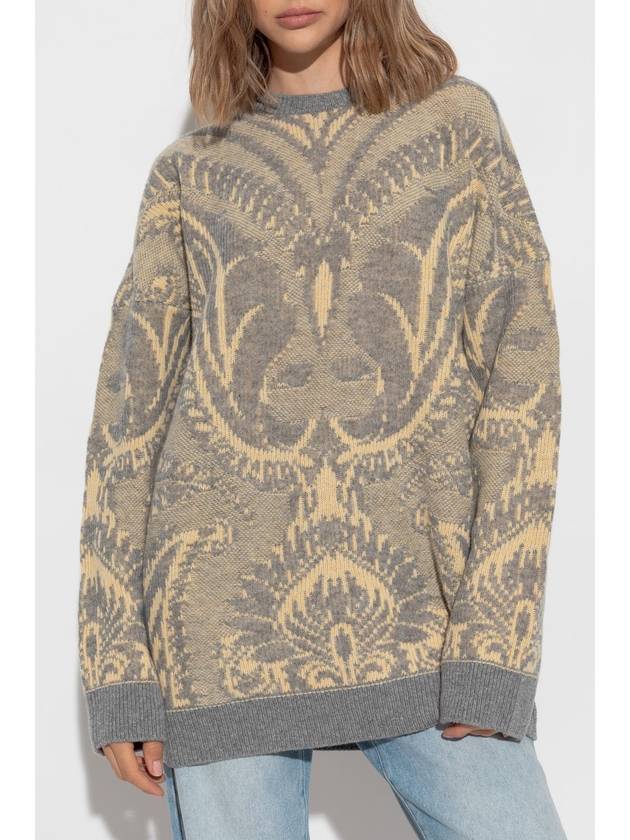 Etro Patterned Sweater, Women's, Grey - ETRO - BALAAN 3