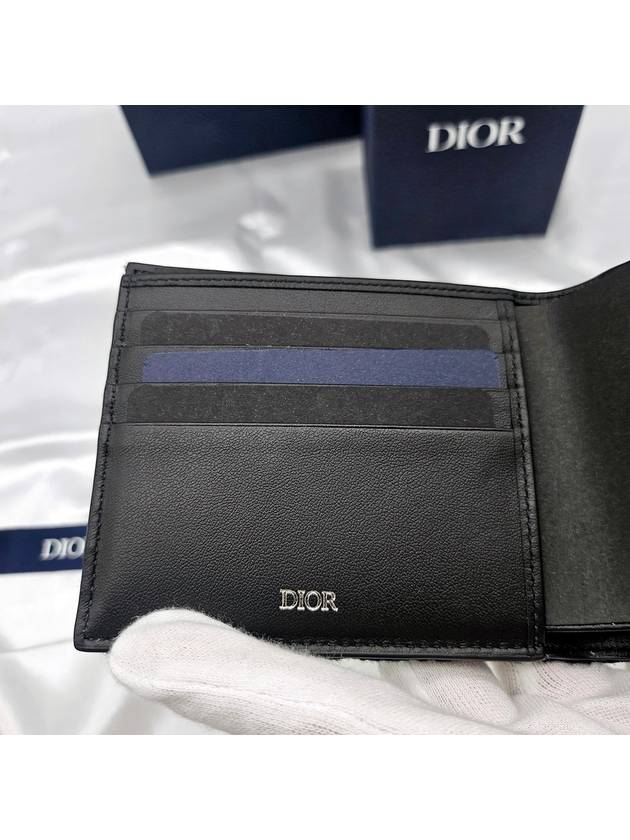 Wallet Black Oblique Jacquard Men s Bicycle 2OBBH027YSE - DIOR - BALAAN 6