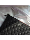 Medium Classic Clutch Bag Caviar Leather & Silver Black - CHANEL - BALAAN 5