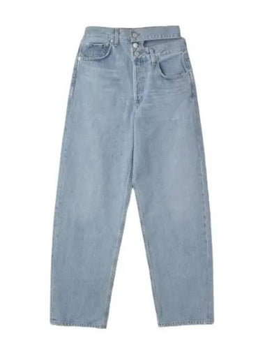 A Goldie Broken Waistband Denim Pants Sideline - AGOLDE - BALAAN 1