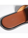 Izmir Leather Slippers Gold - HERMES - BALAAN 5