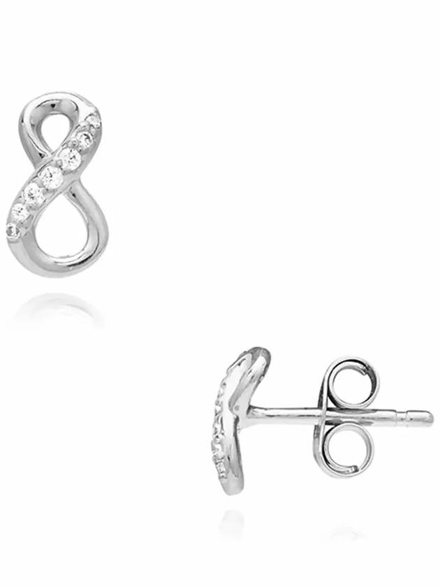 Sparkling Infinity Stud Earrings Silver - PANDORA - BALAAN 4