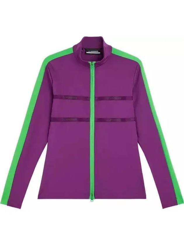 Golf Jade Mid Layer Zip-Up Jacket Purple - J.LINDEBERG - BALAAN 2