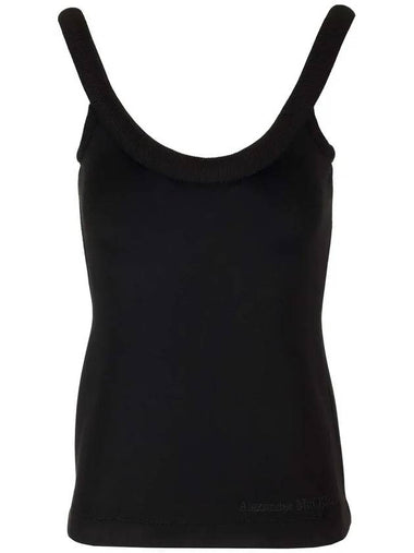 3D detail sleeveless ribbed top 785597QLADK_1000 - ALEXANDER MCQUEEN - BALAAN 1