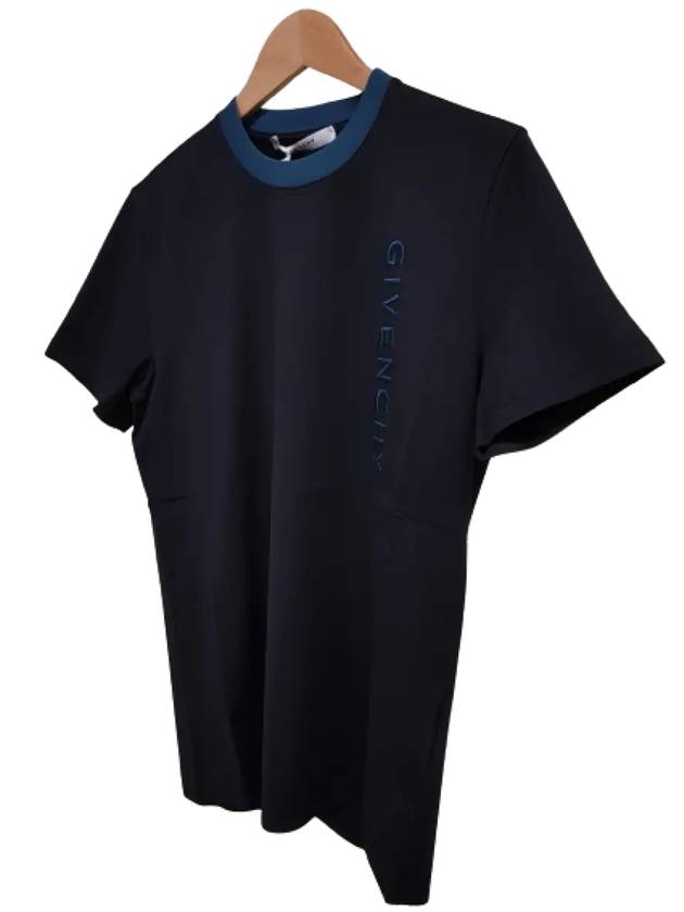 Good Thames BM70LX3002 001 Logo Short Sleeve T-Shirt - GIVENCHY - BALAAN 3