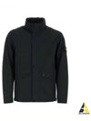 Logo Light Soft Shell Jacket Black - STONE ISLAND - BALAAN 2