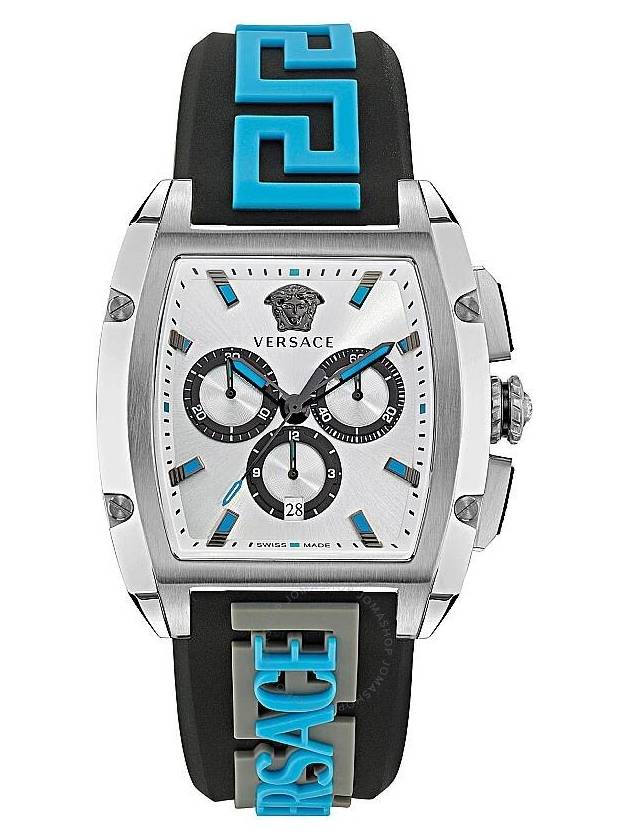 Versace Dominus Chronograph Quartz Silver Dial Men's Watch VE6H00123 - VERSACE - BALAAN 1