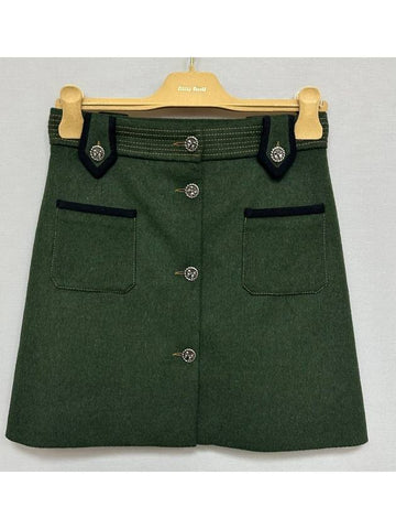 wool skirt - MIU MIU - BALAAN 1