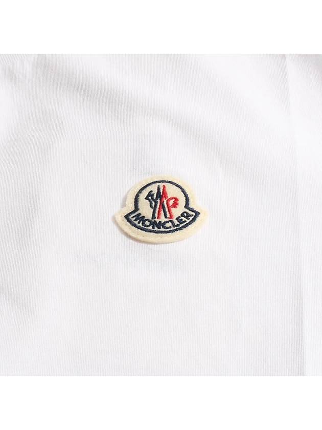 Logo Patch Cotton Short Sleeve T-Shirt 3 Pack Set White - MONCLER - BALAAN 4