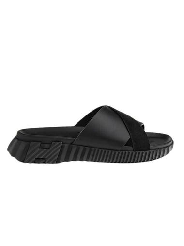 Infra Slippers Black - HERMES - BALAAN 1