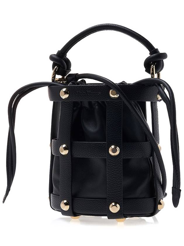 Cage Bag Small Bucket Bag Black - SALVATORE FERRAGAMO - BALAAN 3