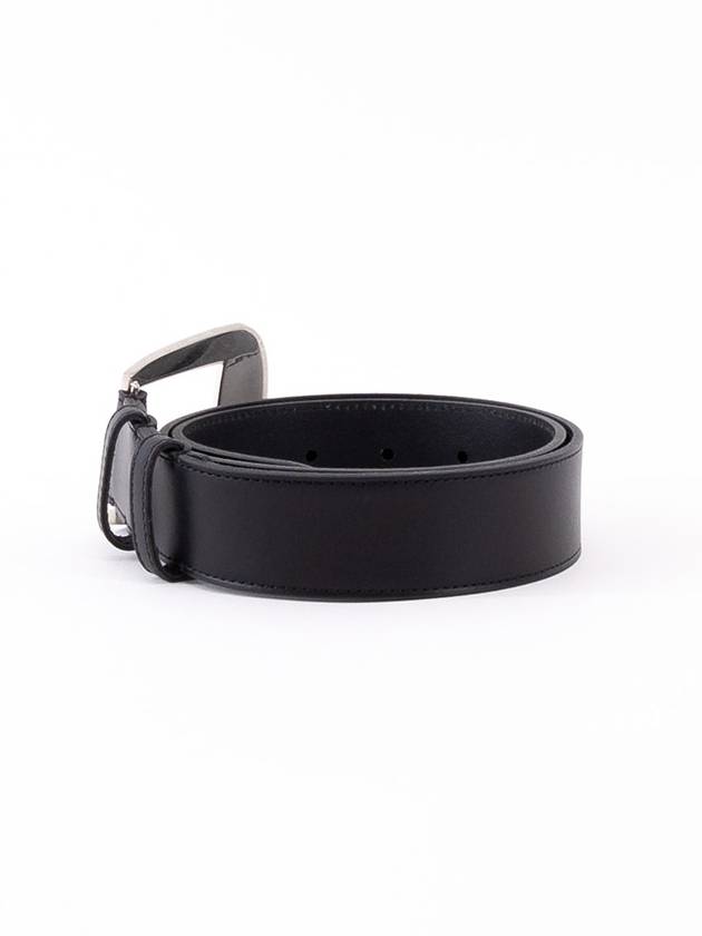 Vintage Calfskin Large Marco Belt Black - CELINE - BALAAN 4