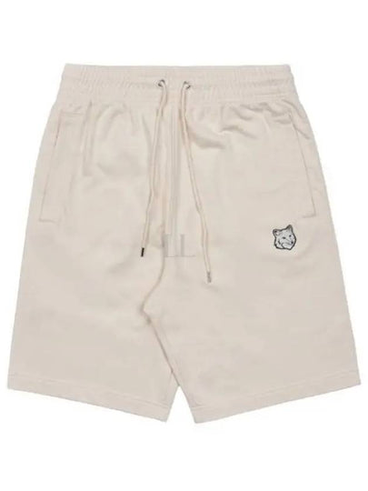 Bold Fox Head Patch Oversized Jog Shorts Beige - MAISON KITSUNE - BALAAN 2