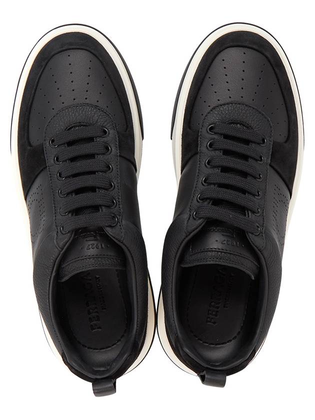 Ferragamo Men s Sneakers CASSINA LOW NERO 0760590 008 - SALVATORE FERRAGAMO - BALAAN 2