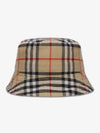 Check Cotton Bucket Hat Beige - BURBERRY - BALAAN 2