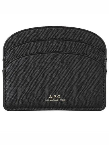 Demi Lune Card Wallet Black - A.P.C. - BALAAN 1