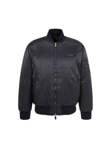 Men s Padded Zip Up Over Blouson Black - ARMANI EXCHANGE - BALAAN 1