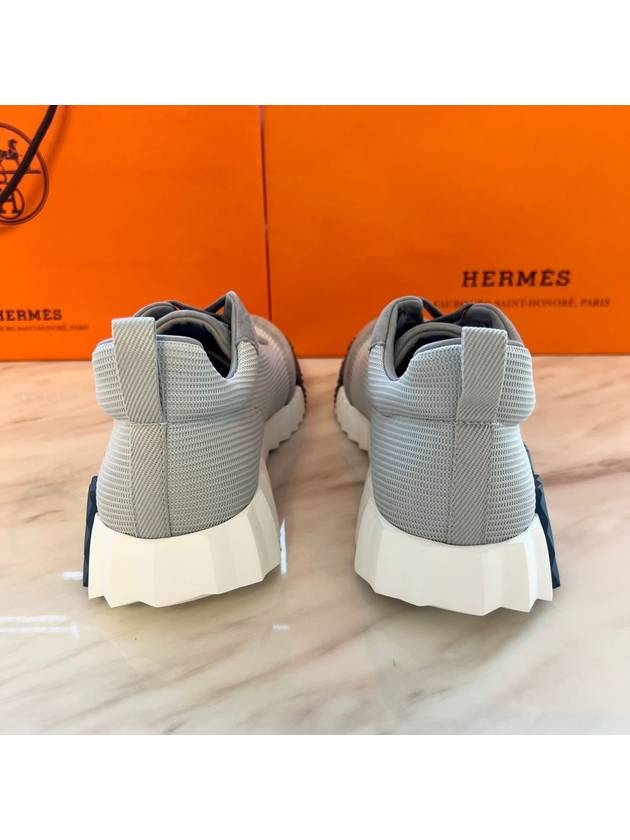 Bouncing Mesh Low Top Sneakers Grey - HERMES - BALAAN 5