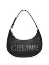 Studded Logo Ava Medium Shoulder Bag Black - CELINE - BALAAN 1