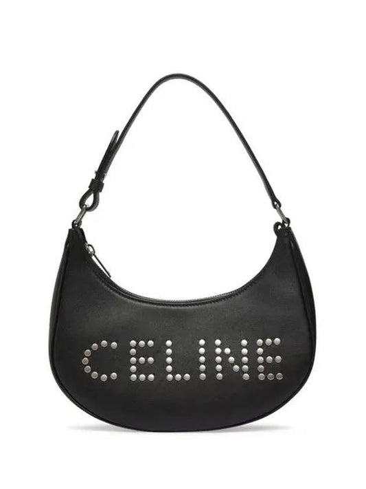 Studded Logo Ava Medium Shoulder Bag Black - CELINE - BALAAN 1