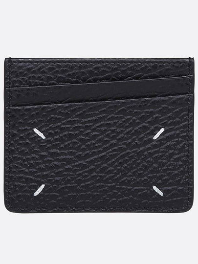 Four Stitch Card Wallet Black - MAISON MARGIELA - BALAAN 2