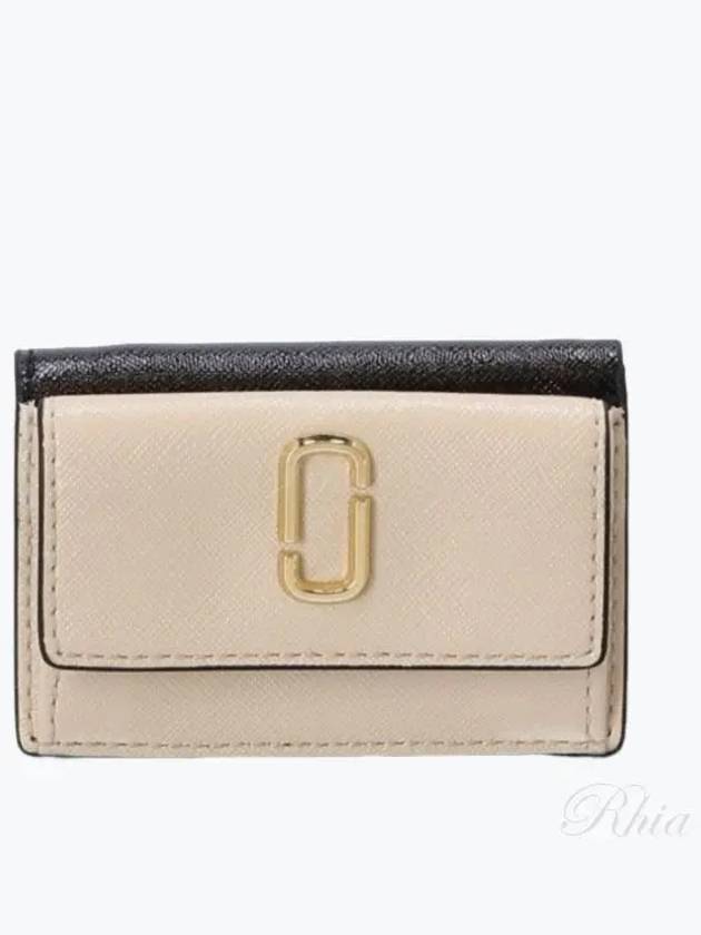 Mini Tri-fold Half Wallet Ivory Black - MARC JACOBS - BALAAN 2